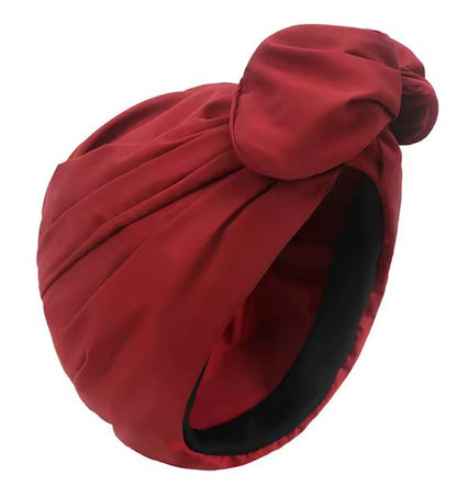 Wine-red Headwrap Turban
